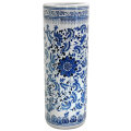 Ceramic Oriental Furniture Floral Blue  White Porcelain Umbrella Stand